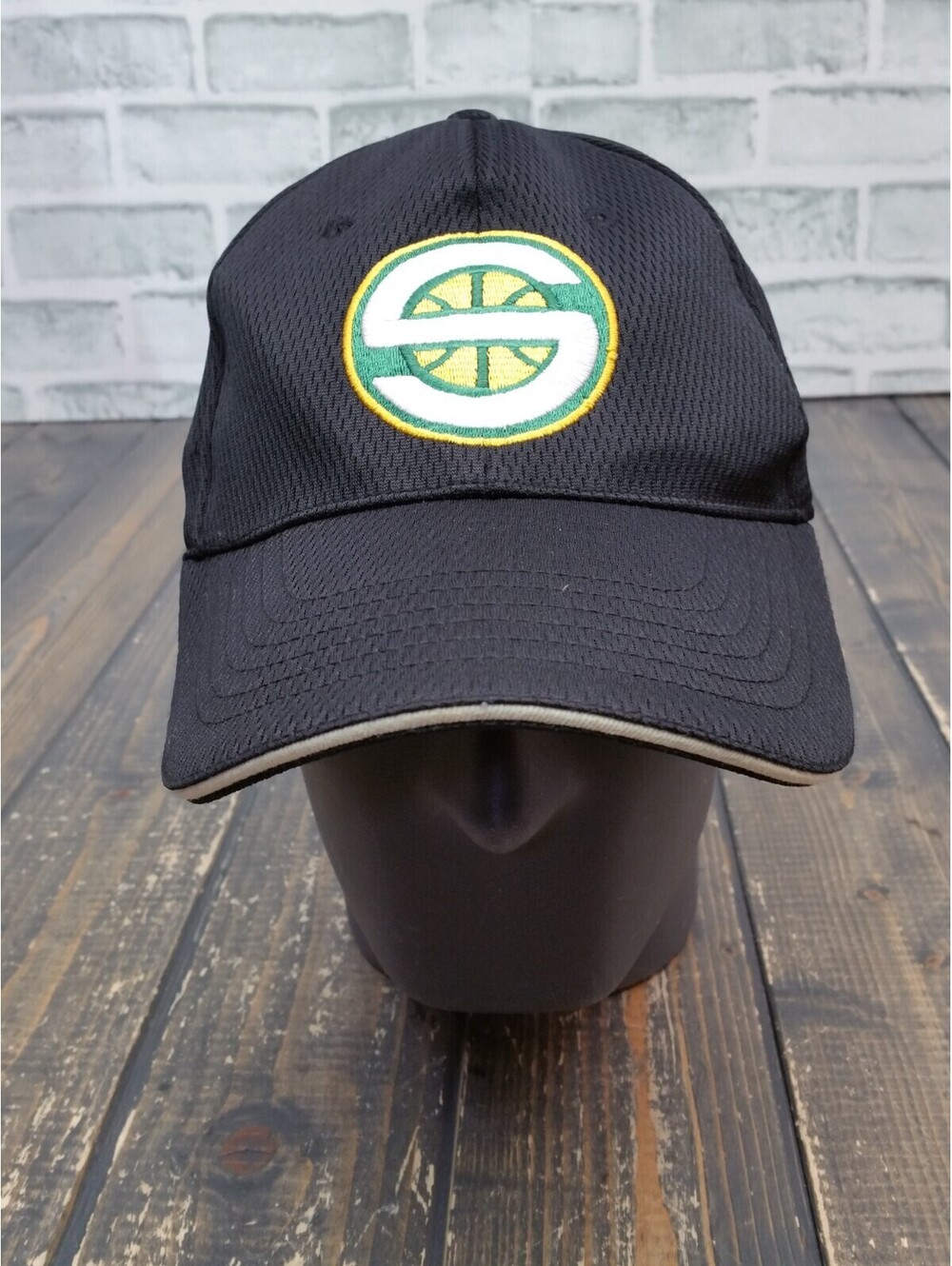 SEATTLE SONICS Basketball Gatorade Black Net L/XL Baseball Cap Hat